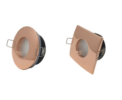 LED Recessed Ceiling Lights GU10 Downlights Round/Square IP65 Bathroom Spotlight - Image 1 of 4