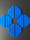 LEGO Lot Of 8 Blue Wedge Base Plate 3x6 Cut Corner Building Plates Bricks