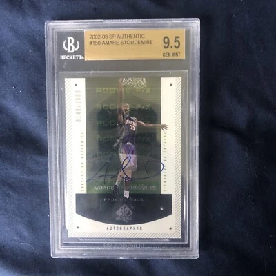 Amare Stoudemire 2002-03 UD SP Authentic RC F/X On-Card Auto /1500 BGS 9.5 ✨ - Image 1 of 3