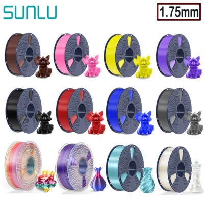 SUNLU 1KG 3D Printer Filament 1.75MM PP PLA PLA+2.0 PETG ASA SILK ABS TPU-500g - Image 1 of 4