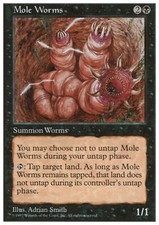 Magic the Gathering MTG Mole Worms (179) Fifth Edition   LP