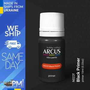 Arcus N022 Nitro paints Black Primer 10ml. - Picture 1 of 3