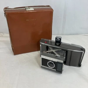 Polaroid Land Camera Model J66 with Leather Case - UNTESTED - Picture 1 of 20