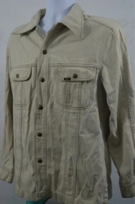 De Colección Años 70 LEE Conjunto Blanco Denim Jean Chaqueta Abrigo Camisa Western Rockabilly Hombres Mediano Foto 1 de 4