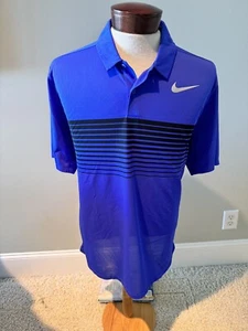 Nike Golfshirt Blau Schwarz Dry Fit Standard XL Extra Large - Bild 1 von 3