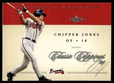 2004 Fleer Classic Clippings Chipper Jones Atlanta Braves #49 - Image 1 of 2
