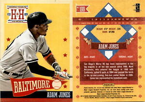 Adam Jones 2013 Panini Hometown Heroes Baseball Card 199  Baltimore Orioles