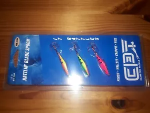 Kit de cucharas de pesca en hielo (3) piezas con hoja de cascabel de 1/8 oz - ¡NUEVO! - Imagen 1 de 1