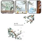 Nonadhesive Double Sided Stickers for Visible Room Decoration Tree Bird Design