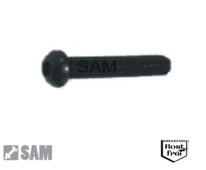 25 Stück M2,5X12 Linsenkopf Innensechskant ISO 7380 V2A schwarz - Bild 1 von 1