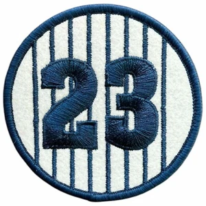 DON MATTINGLY NICHT MEHR PRODUZIERT NUMMER 23 SPORT TRIKOT BESTICKT AUFBÜGLER PATCH 3" - Bild 1 von 2