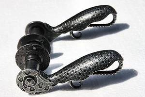 UHRIG Drückergarnitur Paar Klinke Antik Design Türdrücker Türklinke Türgriff - Bild 1 von 4