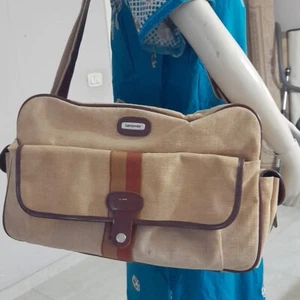 Samsonite Shoulder Tote Travel Khaki Tan brown luggage Carry On - Picture 1 of 17