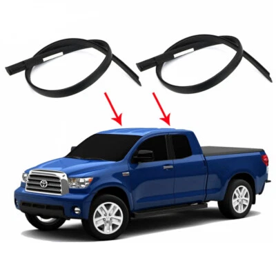 2 x Roof Molding Weatherstrips Fits for 2007-2020 Toyota Tundra Double Cab Foto 1 de 4