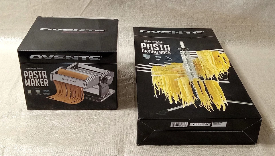 OVENTE Pa515s Vintage Stainless Steel Pasta Maker Polished Chrome