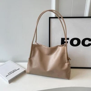 Women's Shoulder Bag Soft Tote Bag Simple Underarm Commuter Bag New A8 - Picture 1 of 13