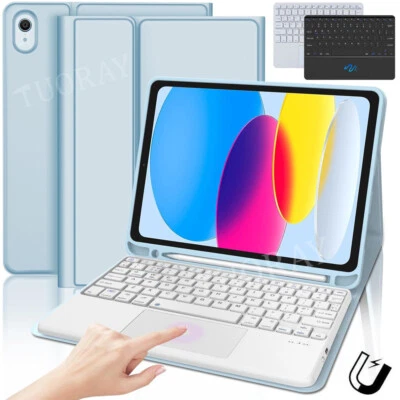 For iPad 11th Generation 11 A16 2025 Bluetooth Keyboard With Touchpad Case Cover - Image 1 of 4