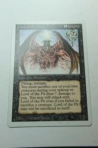 MTG Lord of the Pit x1- -Revised Edition-Mod/Hvy Play - Picture 1 of 1