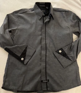 Scott Weiland x English Laundry Manga Larga XL Camisa Abotonada A Presión Puños Franceses - Imagen 1 de 7