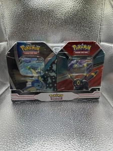Paquete de 2 cartas coleccionables Pokémon V Heroes Flareon V Syleveon V paquete de hojalata NUEVO sellado - Imagen 1 de 3