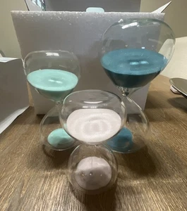 Erin Condren Designer Hourglass Set of 3 – 30 Min, 20 Min, 10 Min – New in Box - Picture 1 of 9