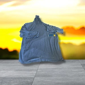 NWT Huk Fishing Mens Size 2xl Waypoint Lightweight Hoodie Heather Blue Upf 50+ - Picture 1 of 5