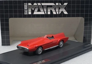 Plymouth XNR Concept by Ghia 1960 Red 1:43 Matrix MX51605-011 EXTREMELY RARE!! - Picture 1 of 21