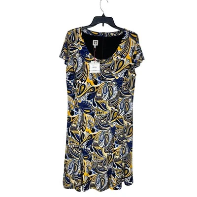 Anne Klein Cezanne Womens Midi Sheath Dress Size 1X Party Gathering Colorful New - Image 1 of 4