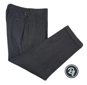 VTG 35 x 30 Polo Ralph Lauren Cotton Blend Mini Hounds Adjustable Waist Trouser - Picture 1 of 10