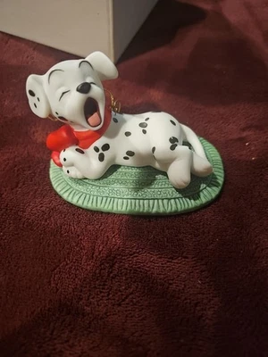 101 Dálmatas Porcelana Adorno de Navidad Disney Grolier 1998 Foto 1 de 4
