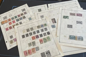 130 Belgien Briefmarken auf Scott Seiten, 1879-1939 - Bild 1 von 8