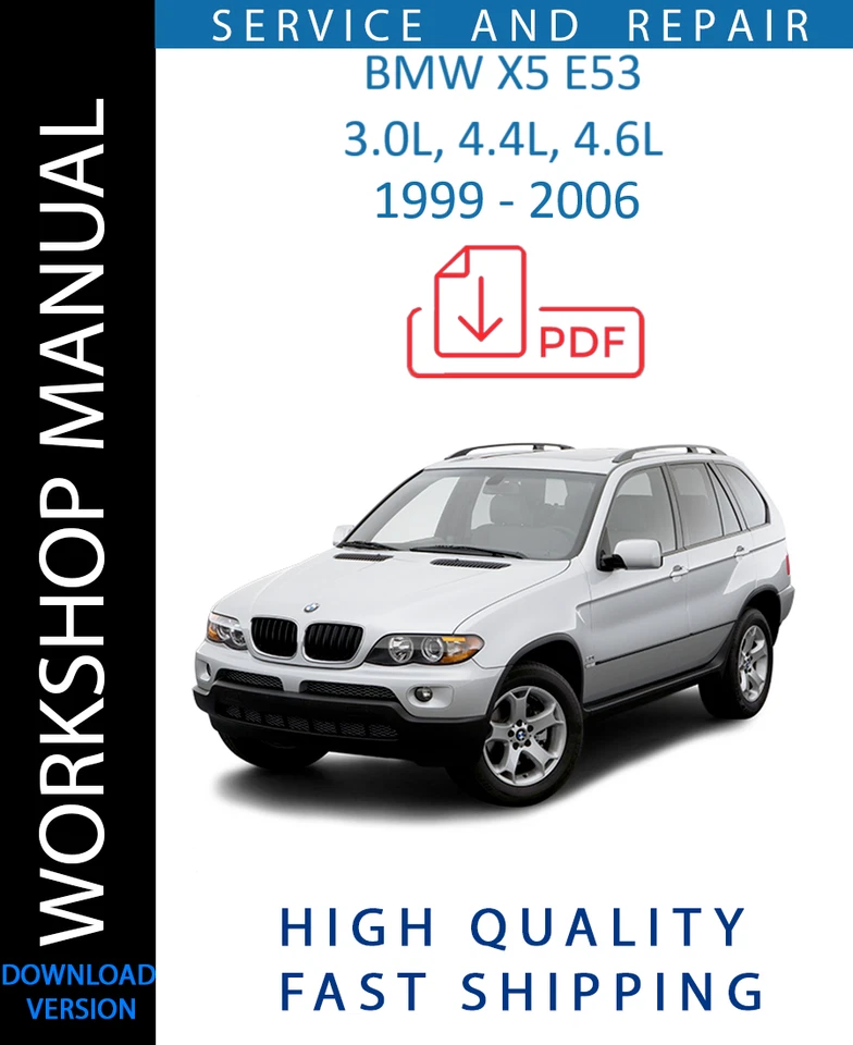 BMW X5 E53 1999 2000 2001 2002 2003 2004 СЕРВИС РЕМОНТ МАСТЕРСКОЙ РУКОВОДСТВО - Изображение 1 из 1