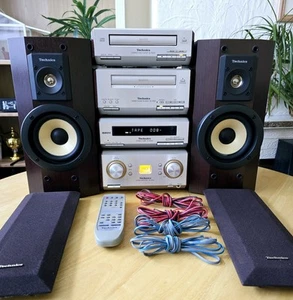 Vintage Technics HiFi Anlage ST-HD550 CD/Tape/Verstärker/Tuner mit Fernbedienung - Bild 1 von 11