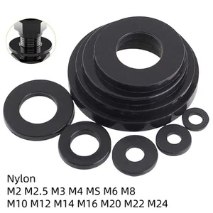 Nylon Flachscheiben Hahndichtung Dichtscheiben für Sanitär, Gewindebohrer, mechanische Reparatur - Bild 1 von 10