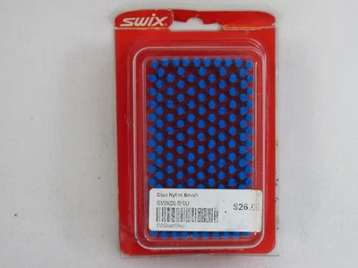 Swix T160D Fine Blue Finish Nylon Brush Nordic Ski Wax Brushes - Image 1 of 3