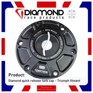 DIAMOND RACE PRODUCTS - TAPÓN DE COMBUSTIBLE TRIUMPH LIBERACIÓN RÁPIDA DAYTONA 675 2018 '18 - Imagen 1 de 5