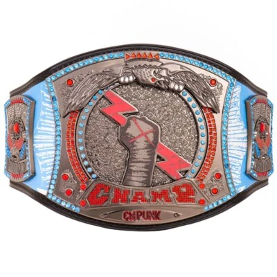 CM Punk 434-Day Signature Series Wrestling Championship Replica Title Belt Adult - Image 1 of 4