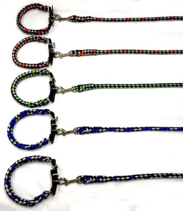 Hundeleine + Hundehalsband Set Biotau Führleine 1-3m tolle Farben mittlere Hunde - Bild 1 von 21