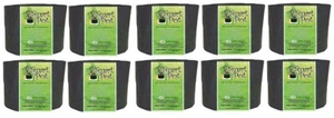 1 Gallon Smart Pot - 10 Pack Lot Garden Potting Containers - fabric pot - Picture 1 of 2