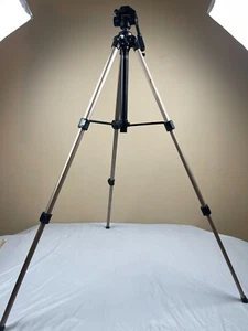 Velbon S6000 Tripod Heavy Duty Video Photo 3-Way Panhead 25-63.5" Quick Release - Picture 1 of 6