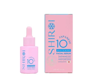 Shiroi Serum Japanese 10 Whightening Facial Day Night Freckle Pore Melasma 25ml - Picture 1 of 7