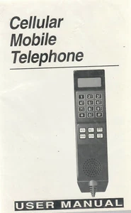 MOTOROLA CELLULAR MOBILE TELEPHONE USER MANUAL, 1993 - Imagen 1 de 1