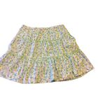 Lilly Pulitzer Girl's Blue Green Floral Skirt Size 12
