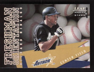 1998  Leaf Rookies & Stars Freshman Orientation #9 Richard Hidalgo Astros /5000 - Image 1 of 2