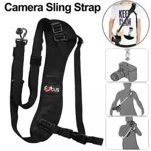 Universal Quick Rapid Single Shoulder Sling Belt Neck Strap For Camera DSLR SLR - Picture 1 of 9