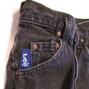 Vintage Lee Genuine Jeans Black Size 8 Reg Boys ? (Please Read) - Picture 1 of 8