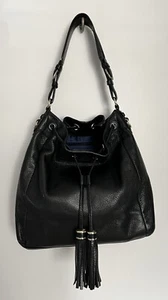 Coach Madison PINNACLE SCHWARZ KIESEL KORDELZUG QUASTE LUXUS SCHULTERTASCHE - Bild 1 von 9