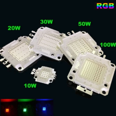 RGB led cob chip 10W 20W 30W 50W 100W for floodlight bulbs SMD Multi-color new - Image 1 of 4