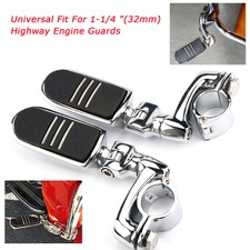 1-1/4" Kurze Fußrasten Sturzbügel für Harley Road King Touring Sportster Chrom