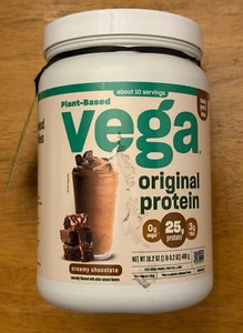 Plant Based Vega Original Protein 16.2 oz. Creamy Chocolate, Exp 07/2025, Sealed - Picture 1 of 2